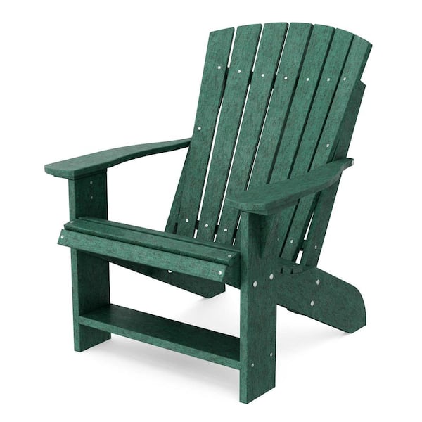 Wildridge Heritage Turf Green Plastic Outdoor Adirondack Chair