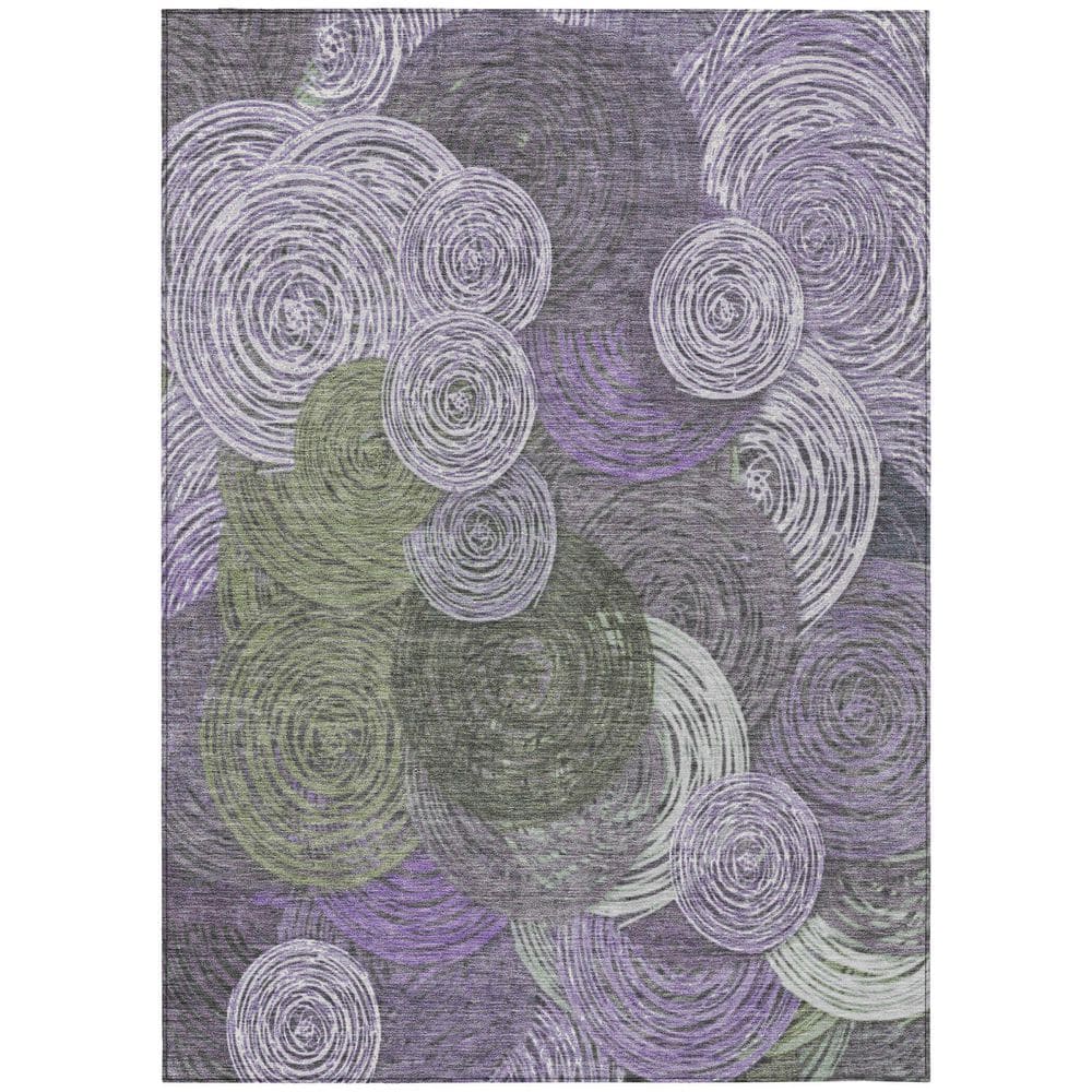 Chantille Machine Washable Indoor/Outdoor Abstract ACN2267 Purple 5 ft. x 7 ft. 6 in. Area Rug price history on PriceWatchPro
