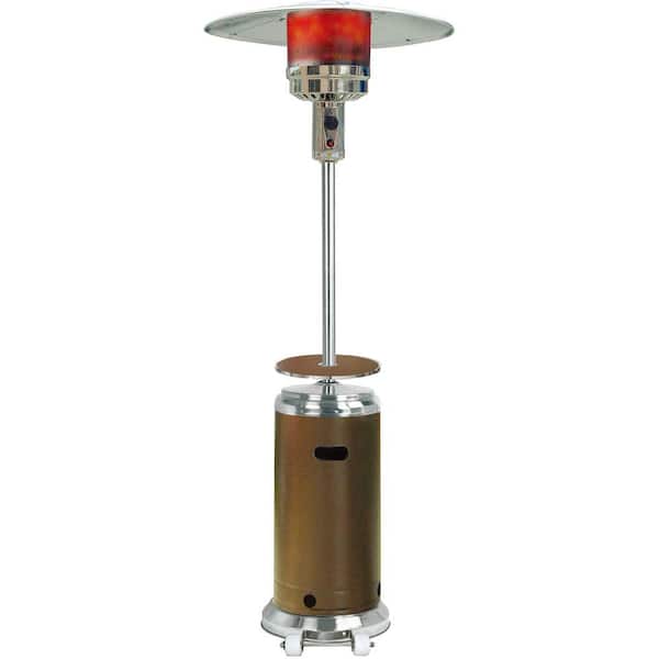 48,000 BTU Bronze and Stainless Steel Umbrella Patio Heater