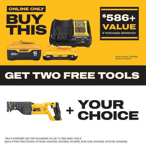 20V MAX Cordless Reciprocating Saw (Tool Only)