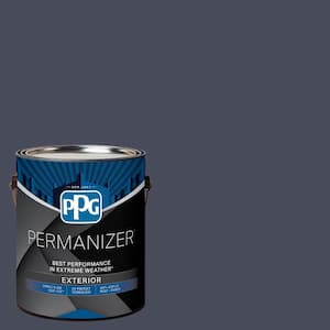 1 gal. PPG1043-7 Black Flame Semi-Gloss Exterior Paint