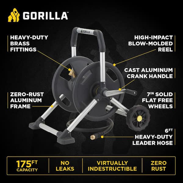 175 ft. Aluminum Zero Rust Mobile Hose Reel