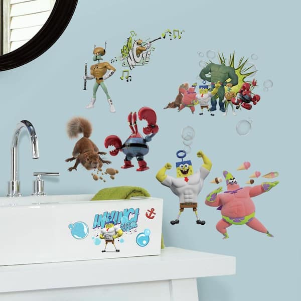RoomMates 5 in. x 11.5 in. The SpongeBob Movie Peel and Stick Wall Decal
