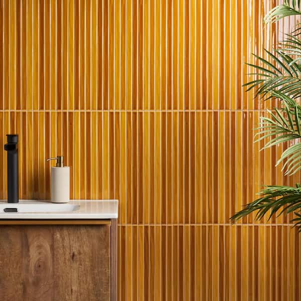 a-ya 様 symphony mustard Ivy Hill Tile Vistaio Mustard Yellow 5.27 in. x 17.71 in