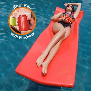 XX-Large Foam Mattress with Bonus Koozie Coral Pool Float