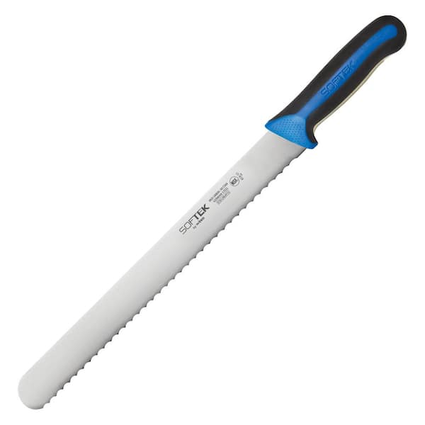 Winco SofTek 12 in. Stainless Steel Partial Tang Bread Knife
