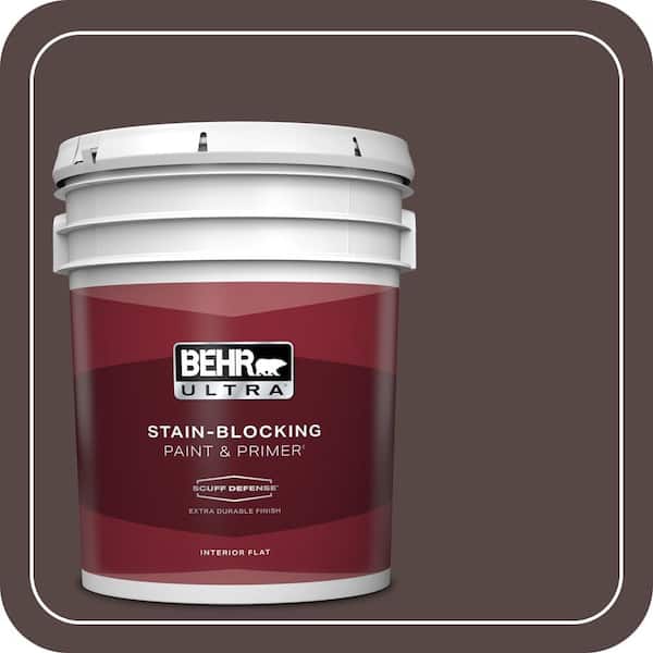 BEHR ULTRA 5 gal. Home Decorators Collection #HDC-CL-14 Pinecone Path Extra-Durable Flat Interior Paint & Primer