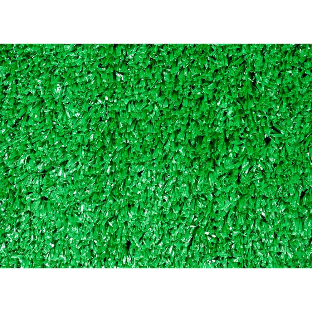 Lush Green Artificial Grass Indoor/Outdoor Area Rug 7' x 10'