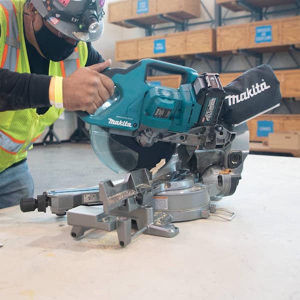 Makita 40V Max XGT Brushless Cordless 8-1/2 in. Dual-Bevel Sliding Compound  Miter Saw, AWS Capable (Tool Only) GSL02Z - The Home Depot