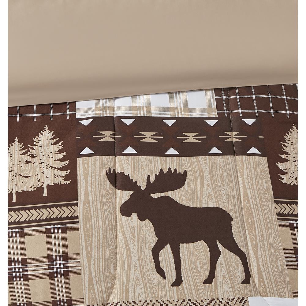 Canyon Trail Brown Microfiber Full Bedspread Set