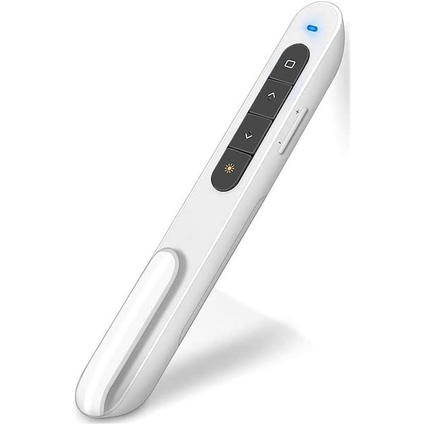 Wireless Presenter Clicker Screen with Red Light RF 2.4GHz Volume and Hyperlink Control No Software Required