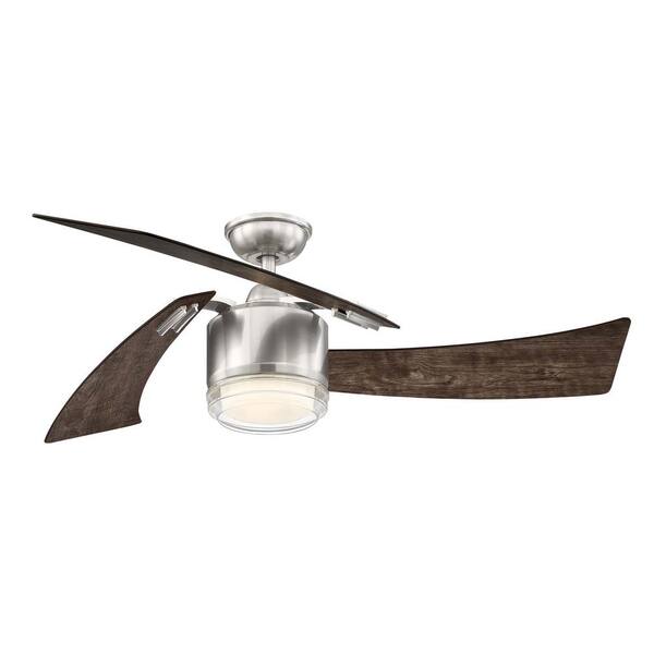 Home Decorators Collection Merille 52 in. LED Brushed Nickel Ceiling Fan with Remote Control