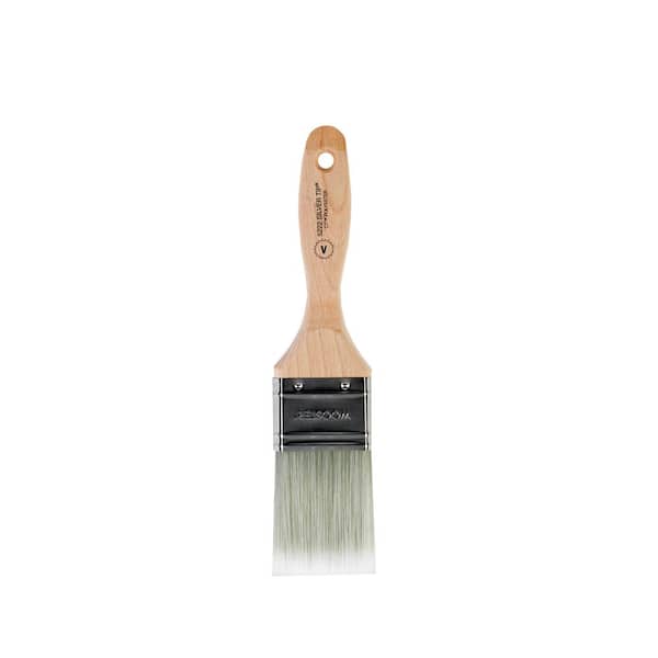 2 in. Silver Tip Polyester Flat Brush