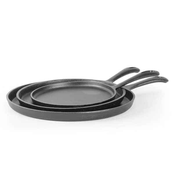 2 Pk Pre-Seasoned Cast Iron Grill and Griddle Set