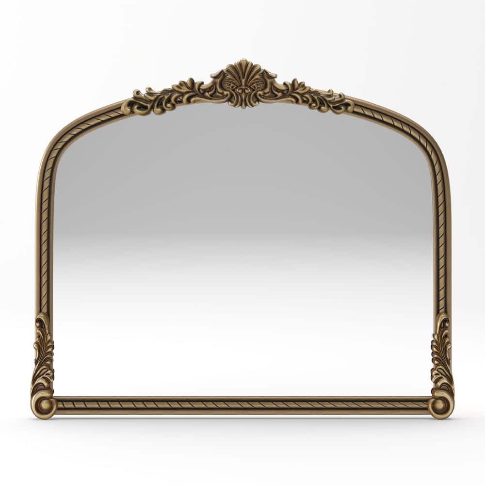 36.61 in W x 29.72 in. H Gold Arch Vintage Relief Mirrorfor Home Decor price history on PriceWatchPro