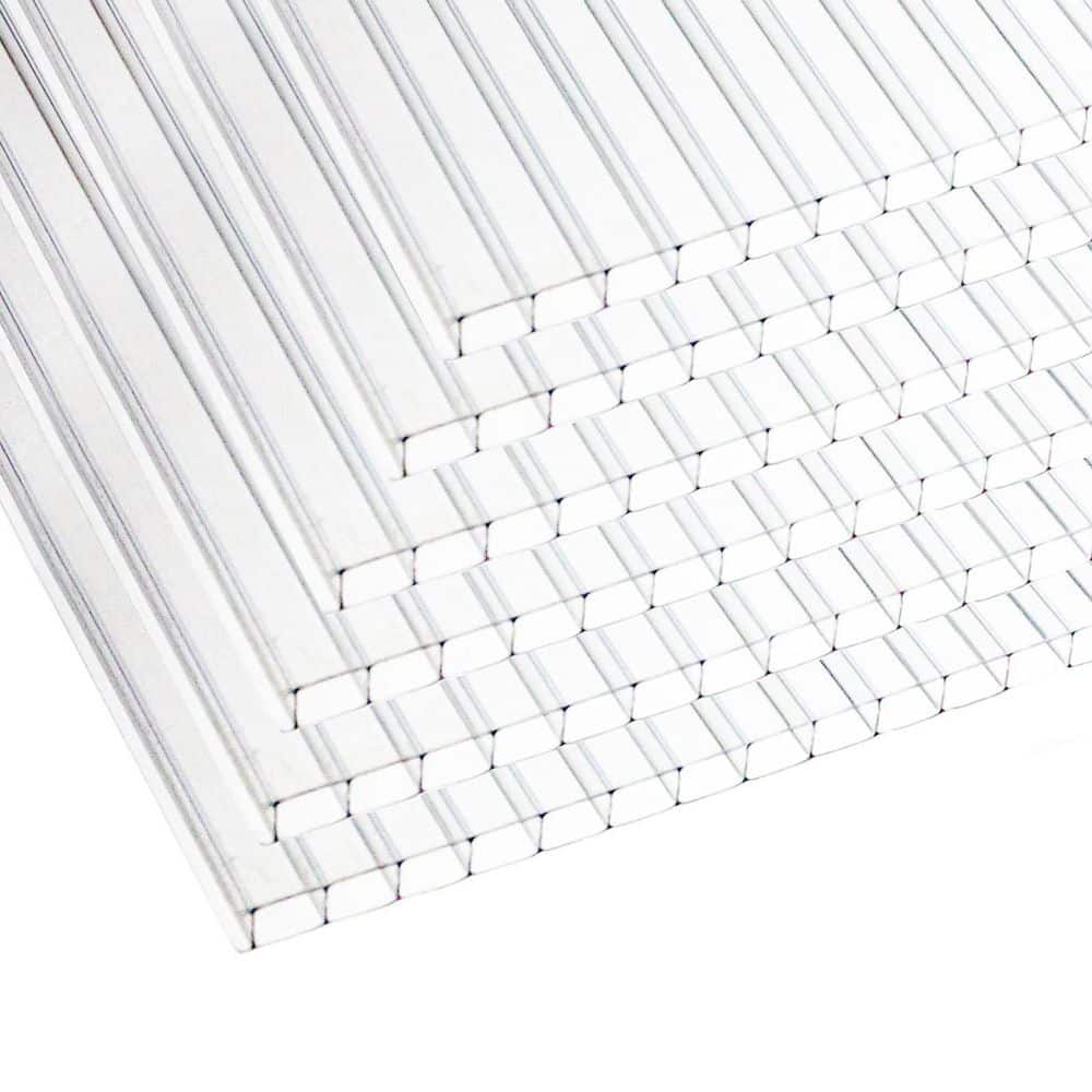 4 ft. x 2 ft. Polycarbonate Twin-Wall Greenhouse Panel Reinforced Shatterproof Clear Sheet 6 pcs Outdoor Use price history on PriceWatchPro