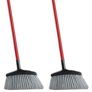 Libman Commercial 997 Wide Commercial Angle Broom, 55 inch Length, 15 inch Width, Black/Red (Pack of 6)