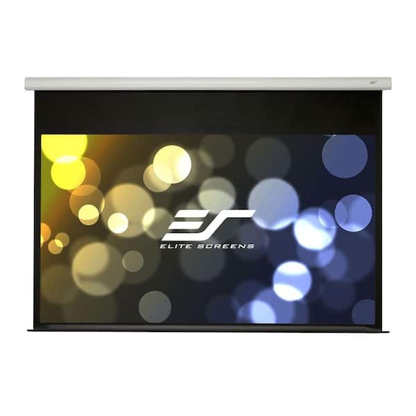 Elite Screens 100 in. Electric Fiber Glass Backed Projection Screen with 12 in. Drop