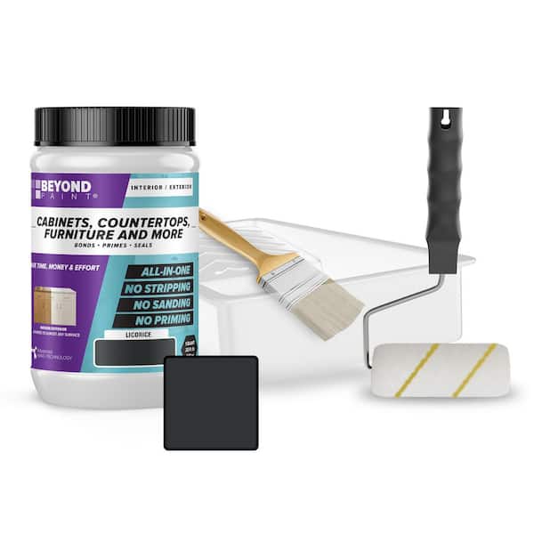 1 qt. Licorice Cabinets, Countertops, Furniture and More Multi-Surface All-in-One Interior/Exterior Refinishing Kit