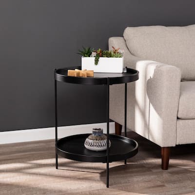 Black End Tables Accent, Small End Tables For Living Room Black