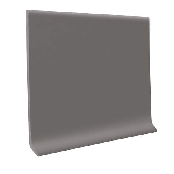 ROPPE Vinyl Self Stick Dark Gray 4 in. x .080 in. x 20 ft. Wall Cove Base Coil