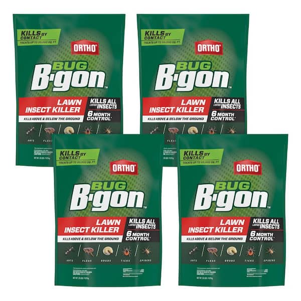 Bug B-gon Lawn Insect Killer 20 lbs. Outdoor Granular Insect Killer, Kills Ants, Spiders and Ticks (4-Pack)
