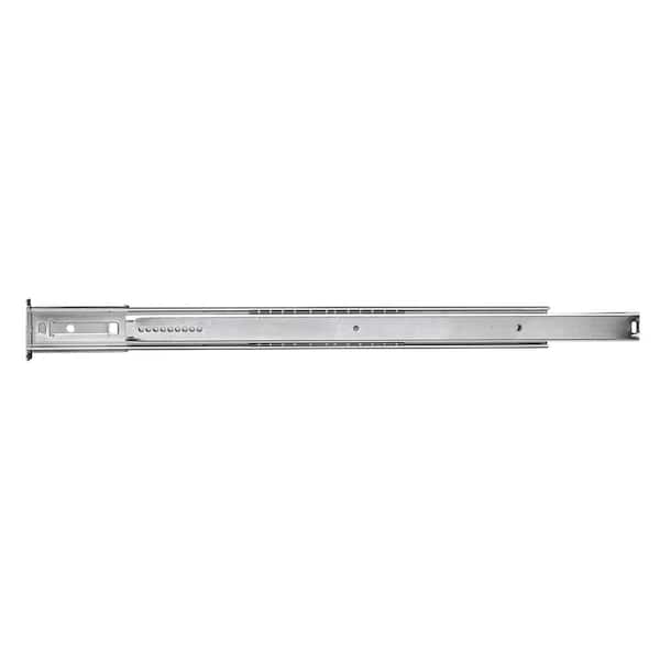 HICKORY HARDWARE 24 in. Cadmium Center Mount 3/4 Extension Drawer Slide (5-Pack)
