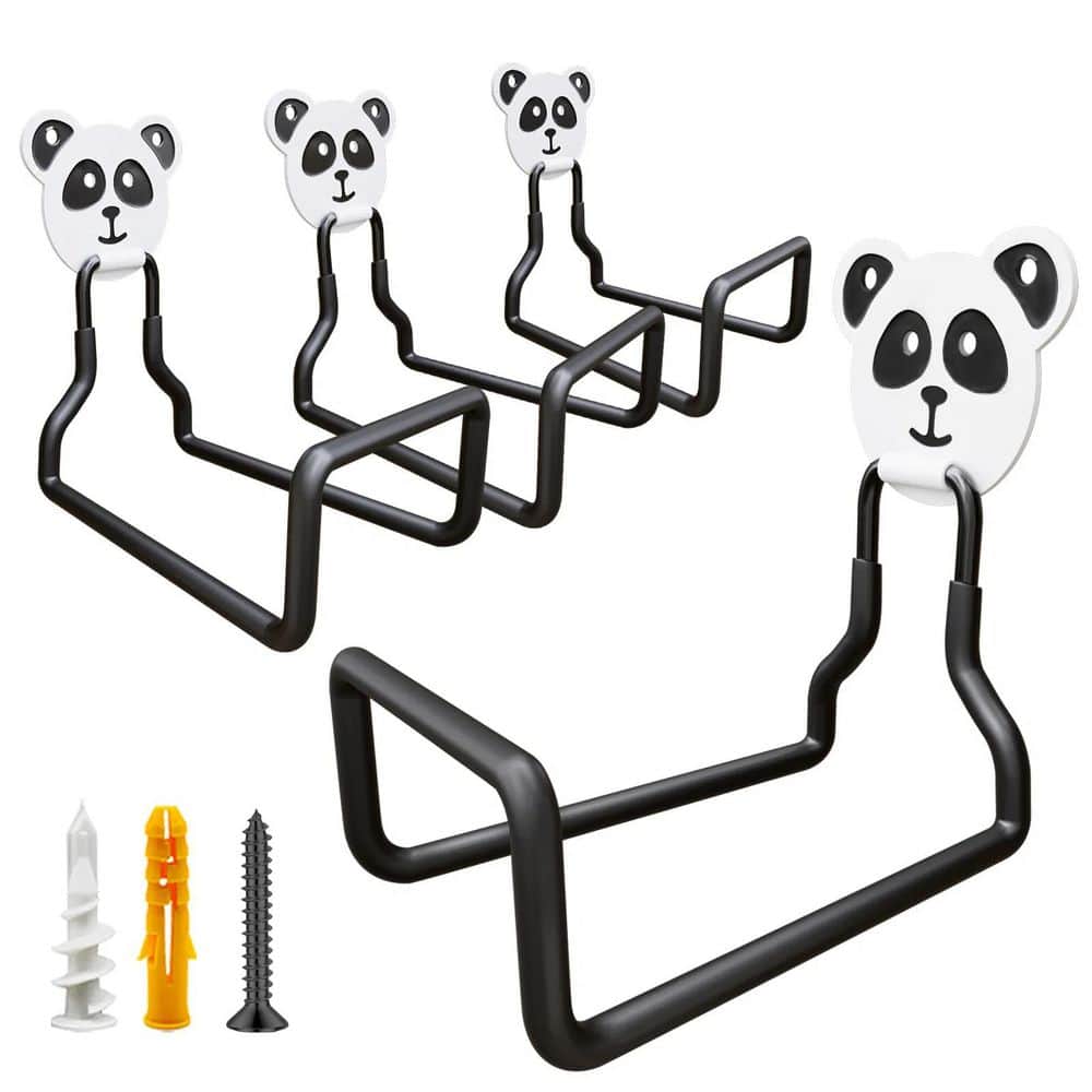 Adhesive Ladder Rack Oyezvary 4-Piece Steel Garage Wall Ladder Hooks Set with High-Strength ...