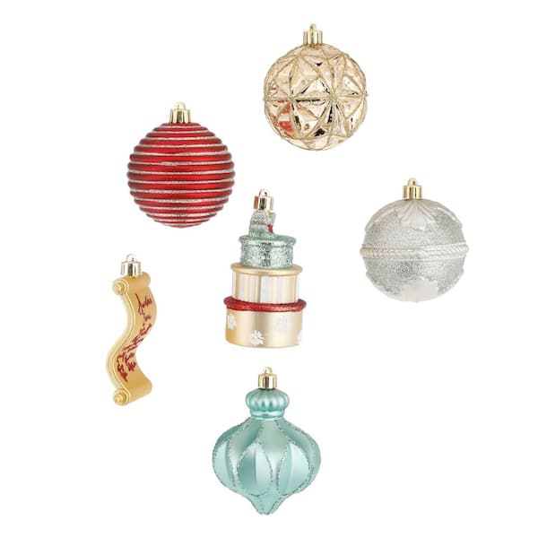 Home Accents Holiday Sugarplum Knoll Assorted Ornament Gold (19