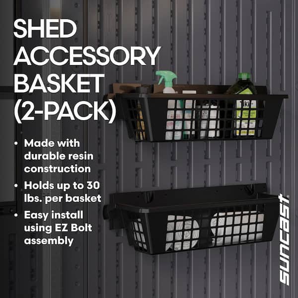 Have a question about Suncast 25 in. Plastic Storage Shed Basket