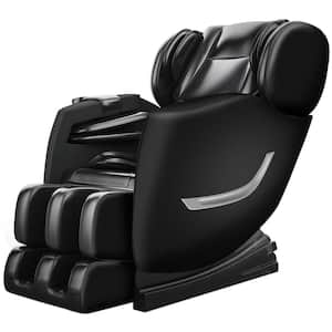 Favor-SS01 Black Recliner w/ Zero Gravity, Full Body Air Pressure, Bluetooth, Heat, Foot Roller Massage Chair