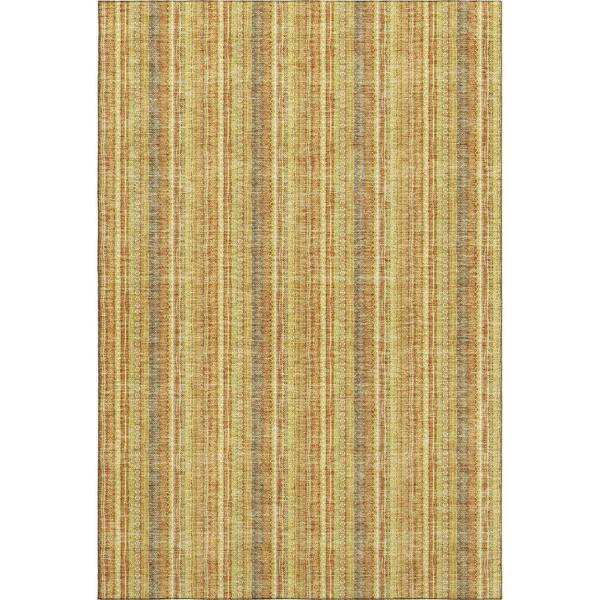 Mayfield Premium Machine Washable Abstract AMF982 Honey 2 ft. 6 in. x 3 ft. 10 in. Area Rug