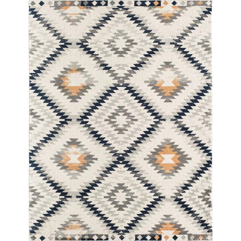 CosmoLiving by Cosmopolitan Bodrum Kilim Gold 4'x6'Oval Moroccan White