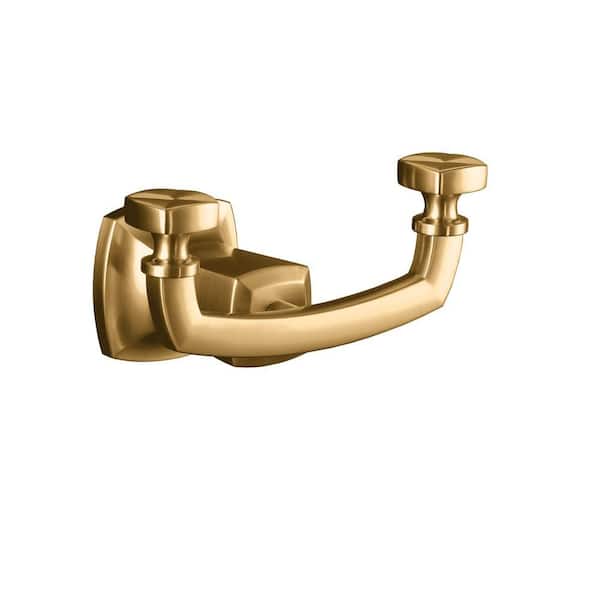 Margaux Double Robe Hook in Vibrant Brushed Bronze