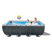 Ultra 18 ft. x 9 ft. x 52 in. XTR Rectangular Frame Swimming Pool Set with Pump Filter