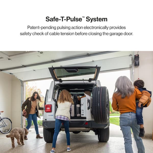 Signature Series Ultra-Quiet Wall Mount Smart Garage Door Opener with Battery Backup, Wi-Fi, Wireless Wall Console