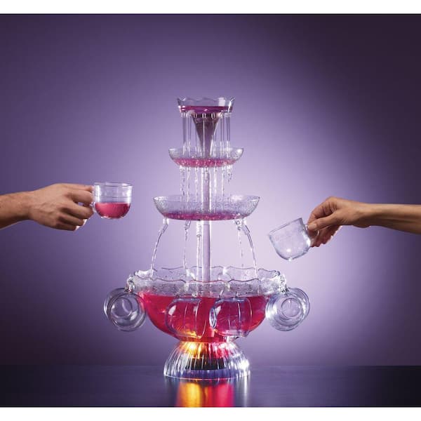 Nostalgia Lighted Party Fountain with 8 Cups