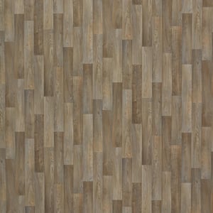 Greyed Oak Wood 10 MIL x 12 ft. W x Cut to Length Waterproof Vinyl Sheet Flooring