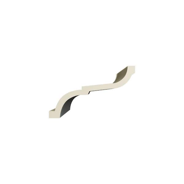 Ekena Millwork Denisse 5 in. D x 9.625 in. W x 96 in. L Polyurethane Crown Moulding