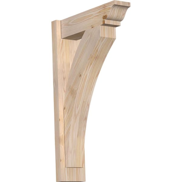Ekena Millwork 6 in. x 30 in. x 18 in. Douglas Fir Thorton Traditional Smooth Outlooker