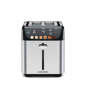 850-Watts 2-Slice Stainless Steel Digital Wide Slot Toaster with Touchscreen and Bagel Mode