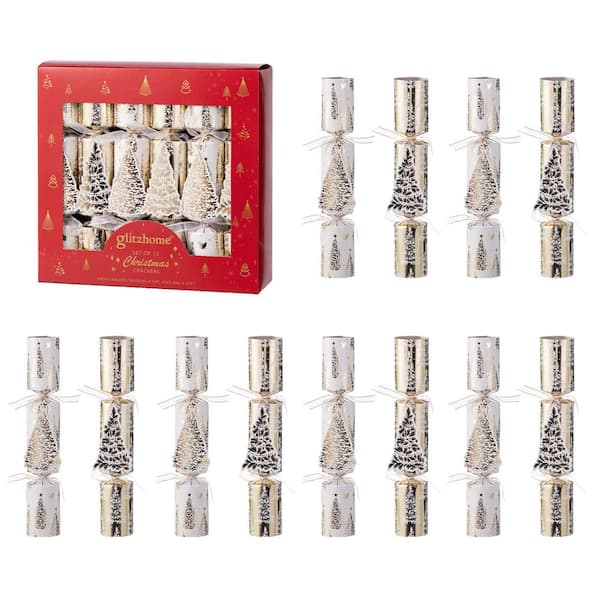 1.50 in. Christmas Tree Party Cracker Ornament with Gift Contents Ornament (12 Pack)