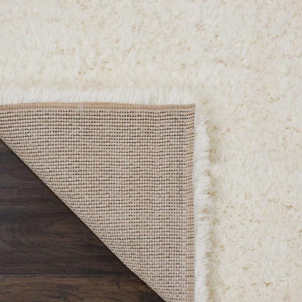 Soft Shag Polyester Area Rug 5 x 8 ft White Ivory Shaggy Plush Carpet –  MystiqueDecors By AK