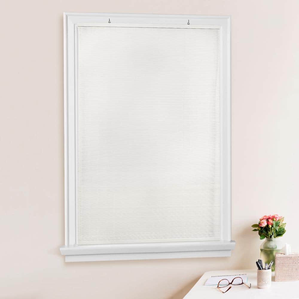 Cordless Solstice 72" White Vinyl Roll-Up Outdoor Blind