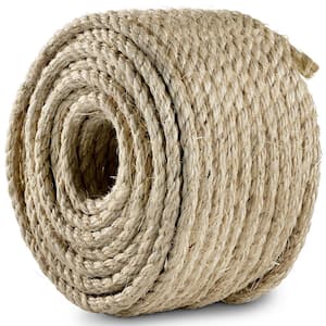 1/4 in. x 50 ft. 3-Strand Sisal Twisted Rope (2-Pack)