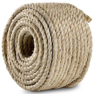 Wellington M0932S0175FR 1/2" x 175' Spool of  Natural Twisted Manila Rope 