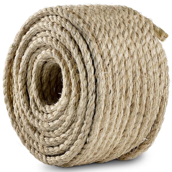 3/8 in. x 100 ft. 3-Strand Twisted Sisal Rope