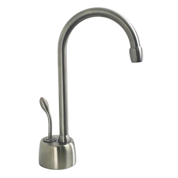 Westbrass 9 in. Velosah 1-Handle Hot Water Dispenser Faucet (Tank sold separately), Satin Nickel