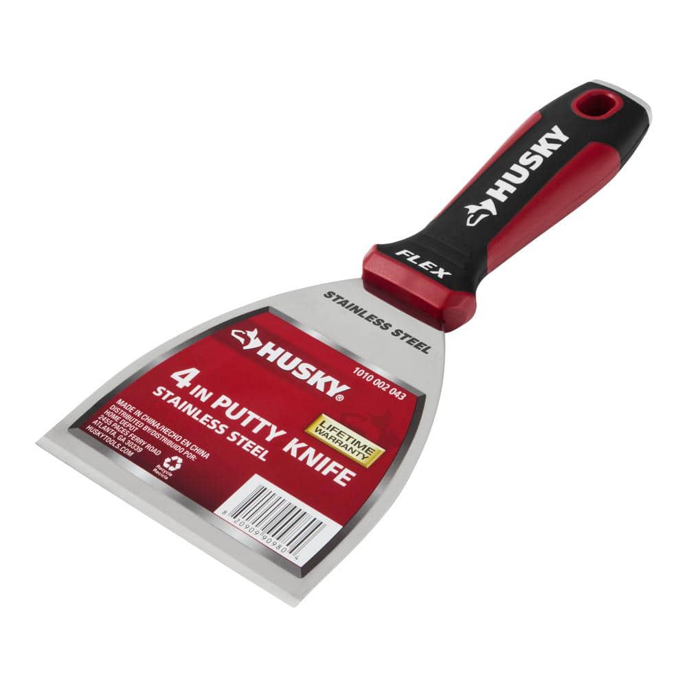 4 in. Putty Knife with Flexible Stainless Steel Blade
