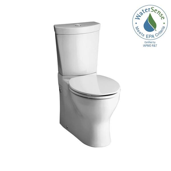 KOHLER Persuade 2-piece 0.8 or 1.6 GPF Dual Flush Elongated Toilet in Biscuit